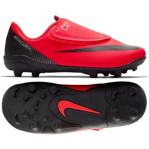 Buty sportowe dziecięce Nike czerwone bez wzorów 