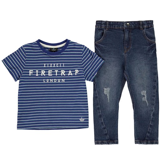 Spodnie Firetrap 2 Piece Jeans Set Infant Boys