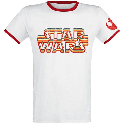 Star Wars - Dazzle Logo - T-Shirt - Mężczyźni - biały/czerwony