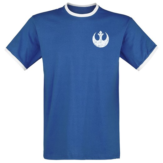 Star Wars - Rebel - 77 - T-Shirt - Mężczyźni - niebieski/biały