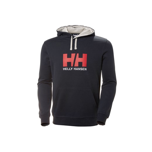 Helly Hansen Logo Hoodie 33977-597 bluzy męskie granatowe S