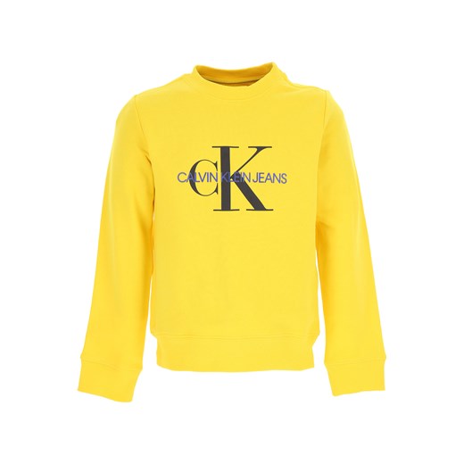 Calvin Klein Bluzy Dziecięce dla Chłopców, żółty, Bawełna, 2019, 12Y 14Y 4Y 6Y 8Y Calvin Klein  8Y RAFFAELLO NETWORK
