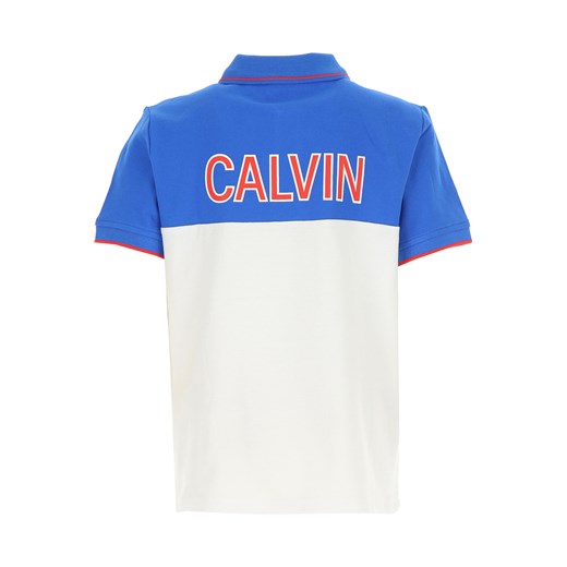 Calvin Klein Dziecięce Koszulki Polo dla Chłopców, biały, Bawełna, 2019, 10Y 12Y 14Y 16Y 6Y 8Y  Calvin Klein 16Y RAFFAELLO NETWORK