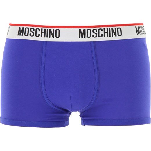 Moschino Bokserki Obcisłe dla Mężczyzn, Bokserki, 2 Pack, niebieski, Bawełna, 2019, 3 4 5 6 Moschino  3 RAFFAELLO NETWORK