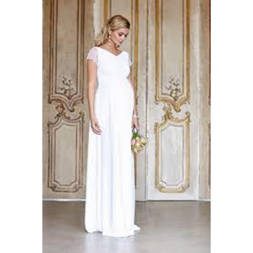 Ciążowa suknia ślubna Eleanor Long Tiffany Rose 5 (44-46) Piękny Brzuszek