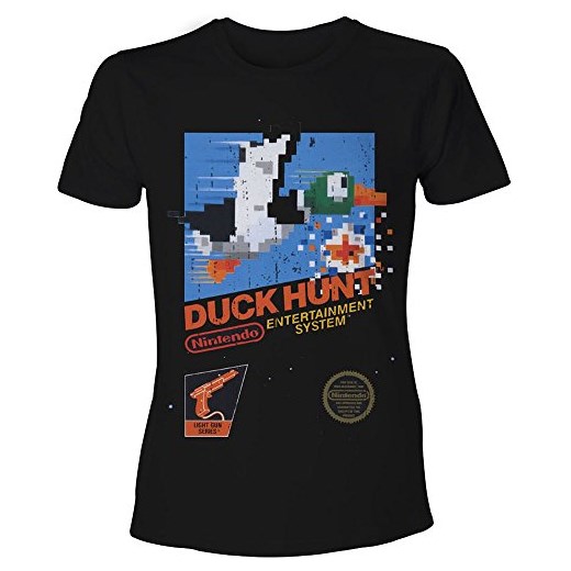 T-shirt męski Nintendo Duck Hunt z krótkimi rękawami młodzieżowy 