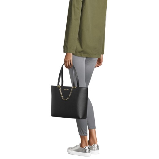 Shopper bag Love Moschino na ramię duża elegancka matowa skórzana 