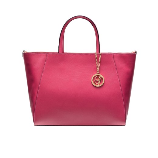 Damska skórzana torebka do ręki Glamorous by GLAM - różowy