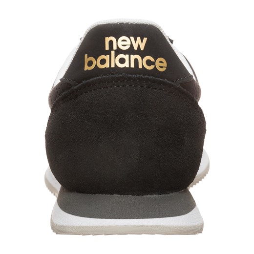 Buty sportowe damskie New Balance do biegania młodzieżowe czarne skórzane 