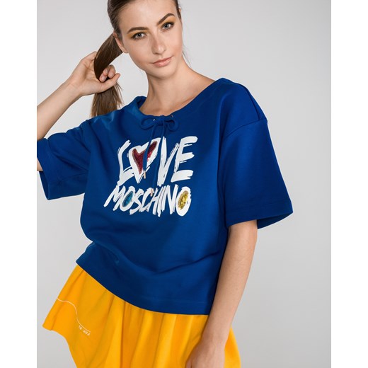 Love Moschino Bluza XS Niebieski