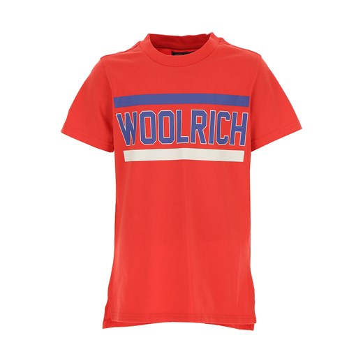 Woolrich Koszulka Dziecięca dla Chłopców, czerwony, Bawełna, 2019, 10Y 12Y 14Y 16Y 8Y Woolrich  14Y RAFFAELLO NETWORK