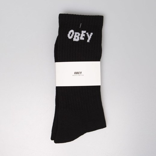 Obey skarpetki długie Jumbled Socks black Obey  uniwersalny bludshop.com