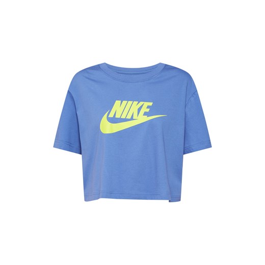 Bluzka damska Nike Sportswear niebieska z krótkimi rękawami 