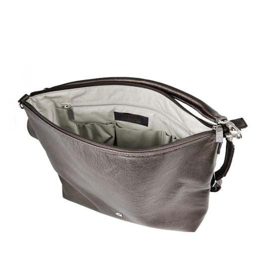 Shopper bag Daag bez dodatków brązowa matowa mieszcząca a5 na ramię