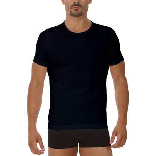 T-shirt męski Luigi Di Focenza z krótkim rękawem bez wzorów 