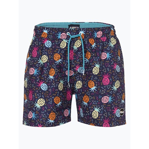 HAPPY SHORTS - Męskie spodenki kąpielowe, niebieski Happy Shorts  XL vangraaf