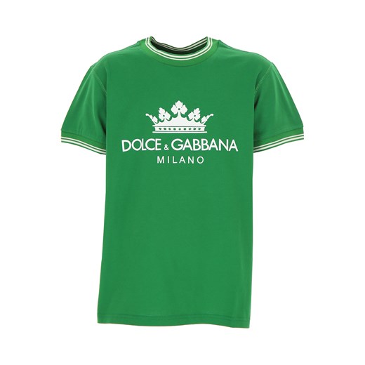 Dolce & Gabbana Koszulka Dziecięca dla Chłopców, zielony, Bawełna, 2019, 10Y 12Y 2Y 3Y 4Y 5Y 6Y 8Y Dolce & Gabbana  4Y RAFFAELLO NETWORK
