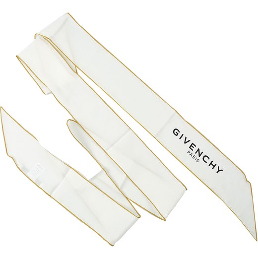 Givenchy Szalik Damski, biały, Jedwab, 2019  Givenchy One Size RAFFAELLO NETWORK