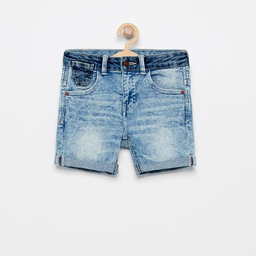 Spodenki chłopięce niebieskie Reserved na lato jeansowe 