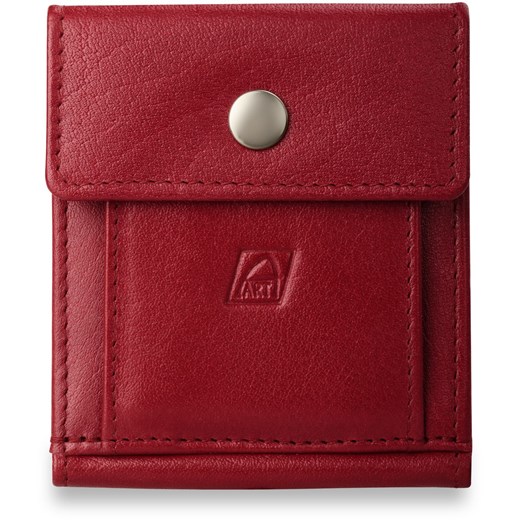 Uniwersalny portfel skórzany - czerwony