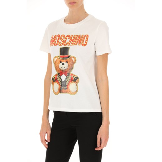 Moschino bluzka damska młodzieżowa z krótkimi rękawami