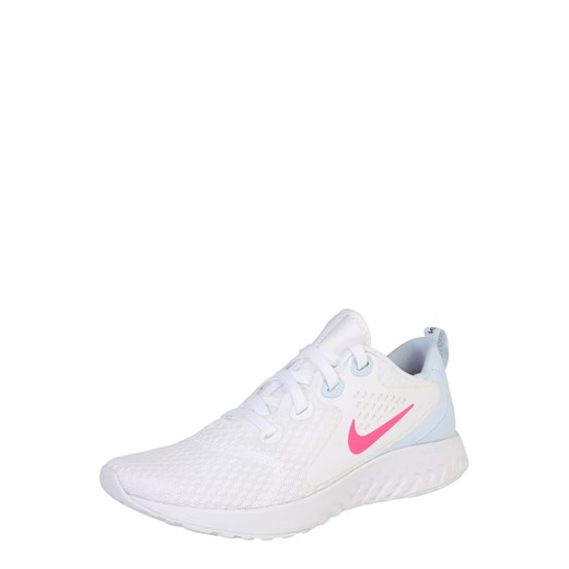 Buty sportowe damskie białe Nike do biegania płaskie bez wzorów 