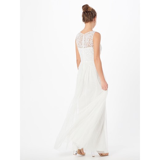 Sukienka Swing biała na wiosnę bez rękawów prosta maxi bez wzorów 