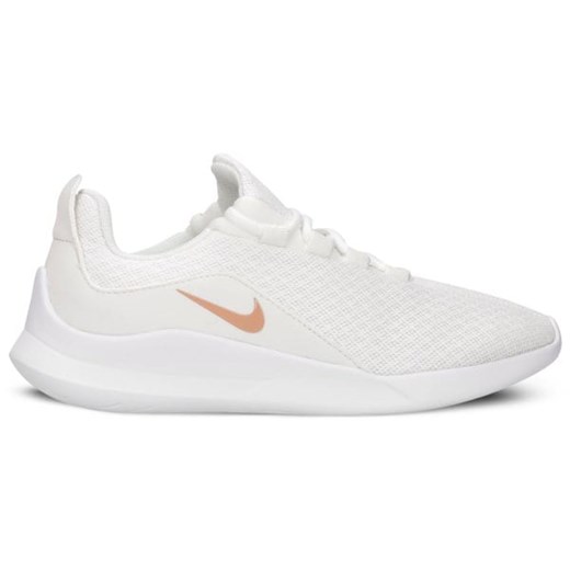 Nike buty sportowe damskie dla biegaczy białe płaskie bez wzorów wiązane 