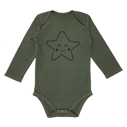 Odzież dla niemowląt Dolce Sonno zielona dla dziewczynki bawełniana w nadruki 