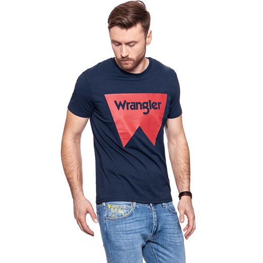 T-shirt męski Wrangler w stylu młodzieżowym z krótkimi rękawami 