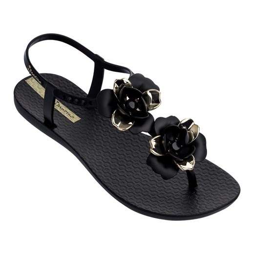 Ipanema sandały damskie płaskie w kwiaty z tworzywa sztucznego bez zapięcia eleganckie bez obcasa 