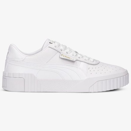 Białe buty sportowe damskie Puma sneakersy na wiosnę bez wzorów płaskie 