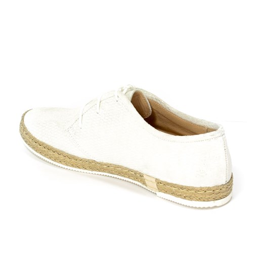 Espadryle damskie Oleksy skórzane bez wzorów