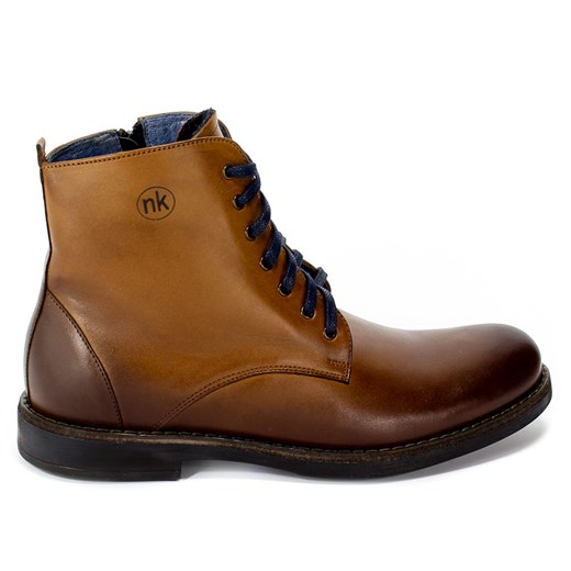 Buty zimowe męskie Euro Moda skórzane