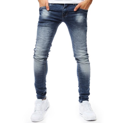 Spodnie jeansowe męskie niebieskie (ux1842) Dstreet  28  wyprzedaż 
