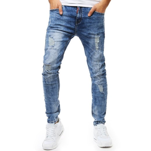 Spodnie męskie jeansowe niebieskie (ux1833)  Dstreet 36 