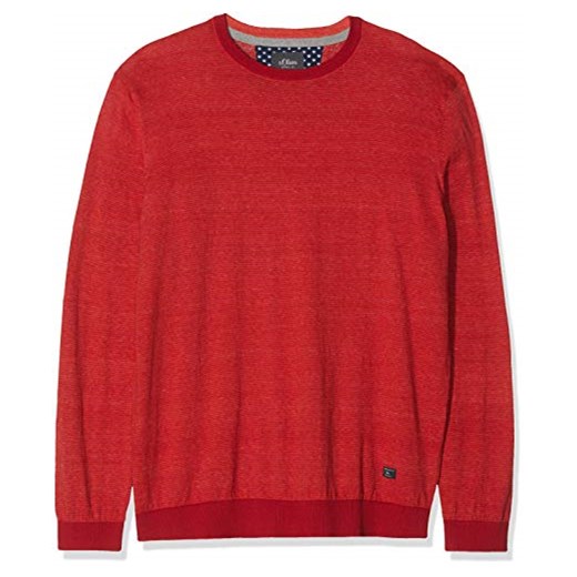 Sweter męski S.oliver Big Size czerwony 