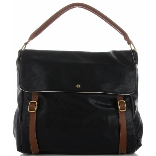 Shopper bag Diana&Co duża lakierowana elegancka na ramię bez dodatków 