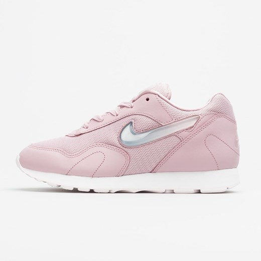 Buty sportowe damskie różowe Nike płaskie gładkie sznurowane 