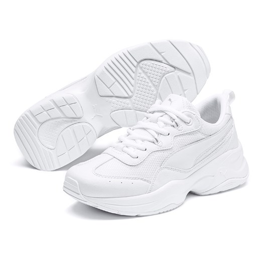 Buty sportowe damskie Puma sneakersy młodzieżowe białe sznurowane bez wzorów1 