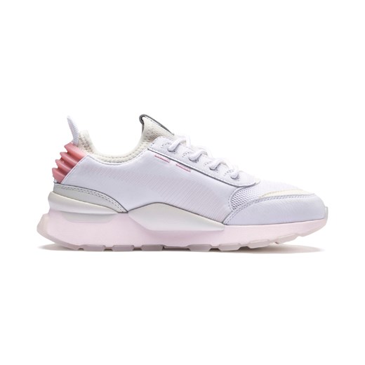 Buty sportowe damskie Puma dla biegaczy białe gładkie płaskie sznurowane