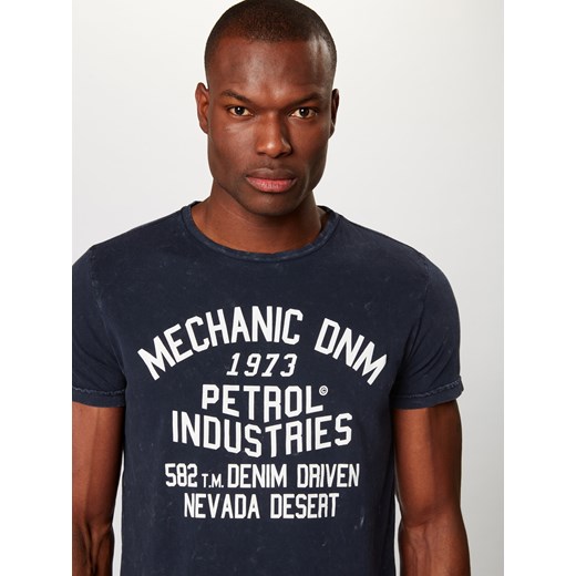 T-shirt męski Petrol Industries z napisami 