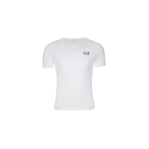 T-shirt męski Ea7 Emporio Armani biały z krótkimi rękawami 