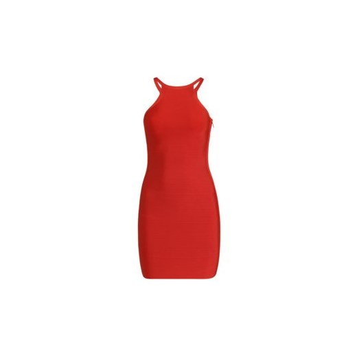 Sukienka Marciano Guess czerwona z dekoltem halter midi 