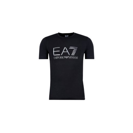 T-shirt męski Ea7 Emporio Armani z napisem z krótkim rękawem 