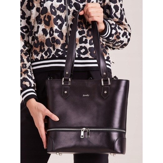 Shopper bag czarna Rovicky elegancka 