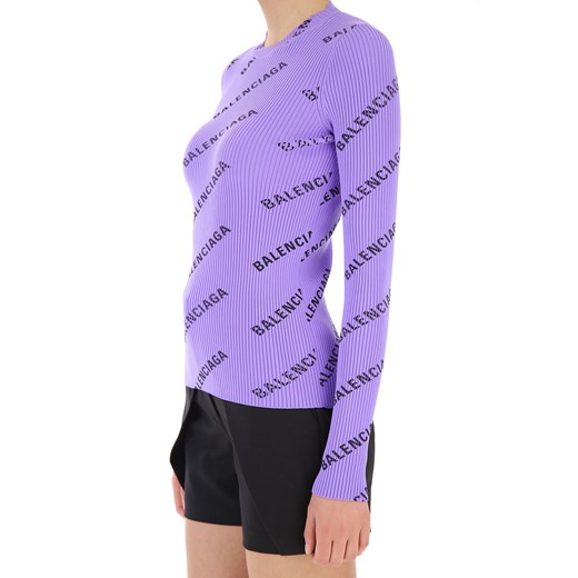 Balenciaga Koszulka dla Kobiet Na Wyprzedaży, liliowy, Poliamid, 2019, 44 M