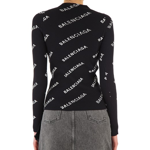 Balenciaga Koszulka dla Kobiet Na Wyprzedaży, czarny, Poliamid, 2019, 40 M