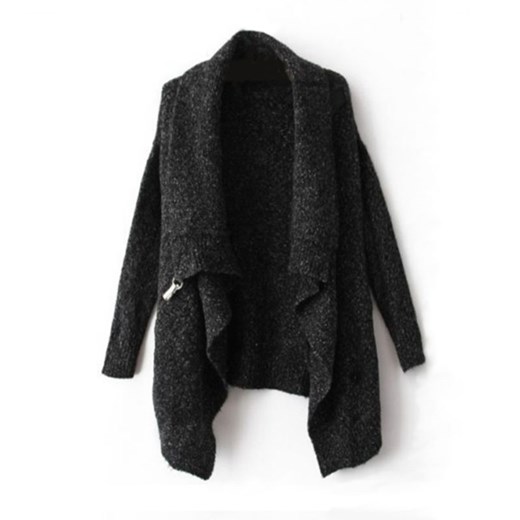 Sweter szary waterfall jazzmin czarny ciepłe