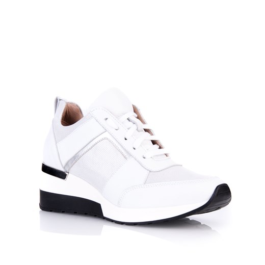 Sneakersy damskie Arturo Vicci młodzieżowe białe sznurowane 